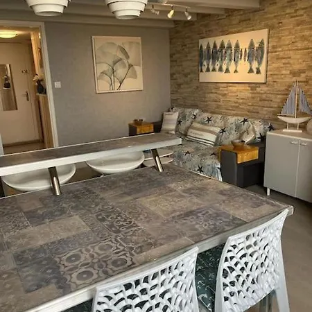 Апартаменти Le Cocon Bleu Superbe T2 Tout Confort Proche Golf Plages Aqualand Et Ile Des Loisirs 1 Place Parking Privative Агд