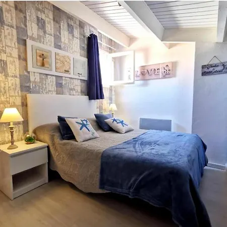 Le Cocon Bleu Superbe T2 Tout Confort Proche Golf Plages Aqualand Et Ile Des Loisirs 1 Place Parking Privative * Агд