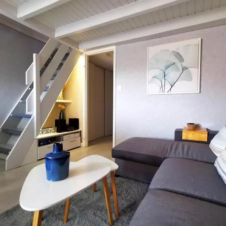 Le Cocon Bleu Superbe T2 Tout Confort Proche Golf Plages Aqualand Et Ile Des Loisirs 1 Place Parking Privative Апартаменти *